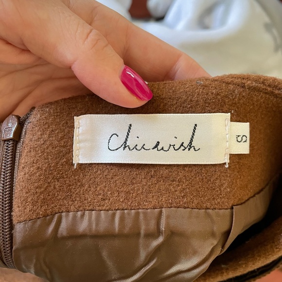 Chicwish whoolish mini skirt. - Picture 4 of 4